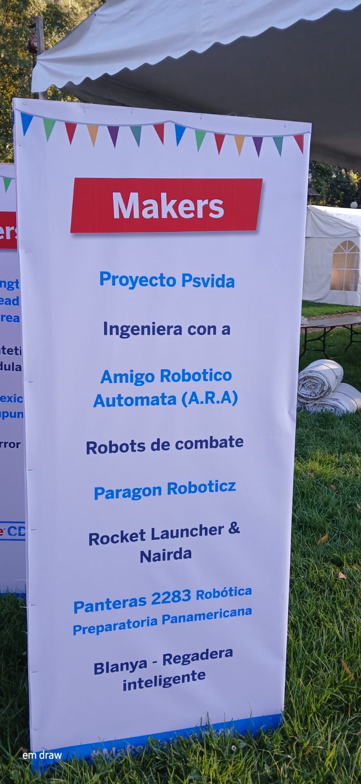 A.R.A. Robot presented at Maker Faire CDMX 2024